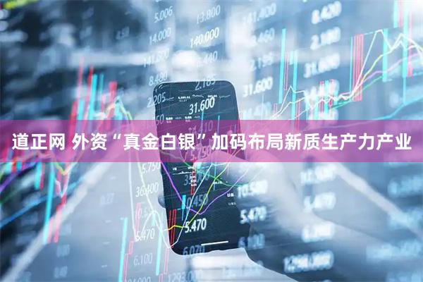 道正网 外资“真金白银”加码布局新质生产力产业
