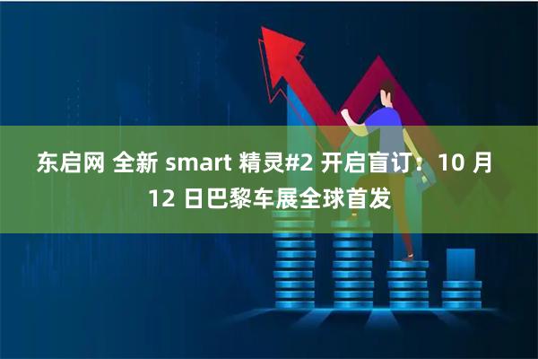 东启网 全新 smart 精灵#2 开启盲订：10 月 12 日巴黎车展全球首发